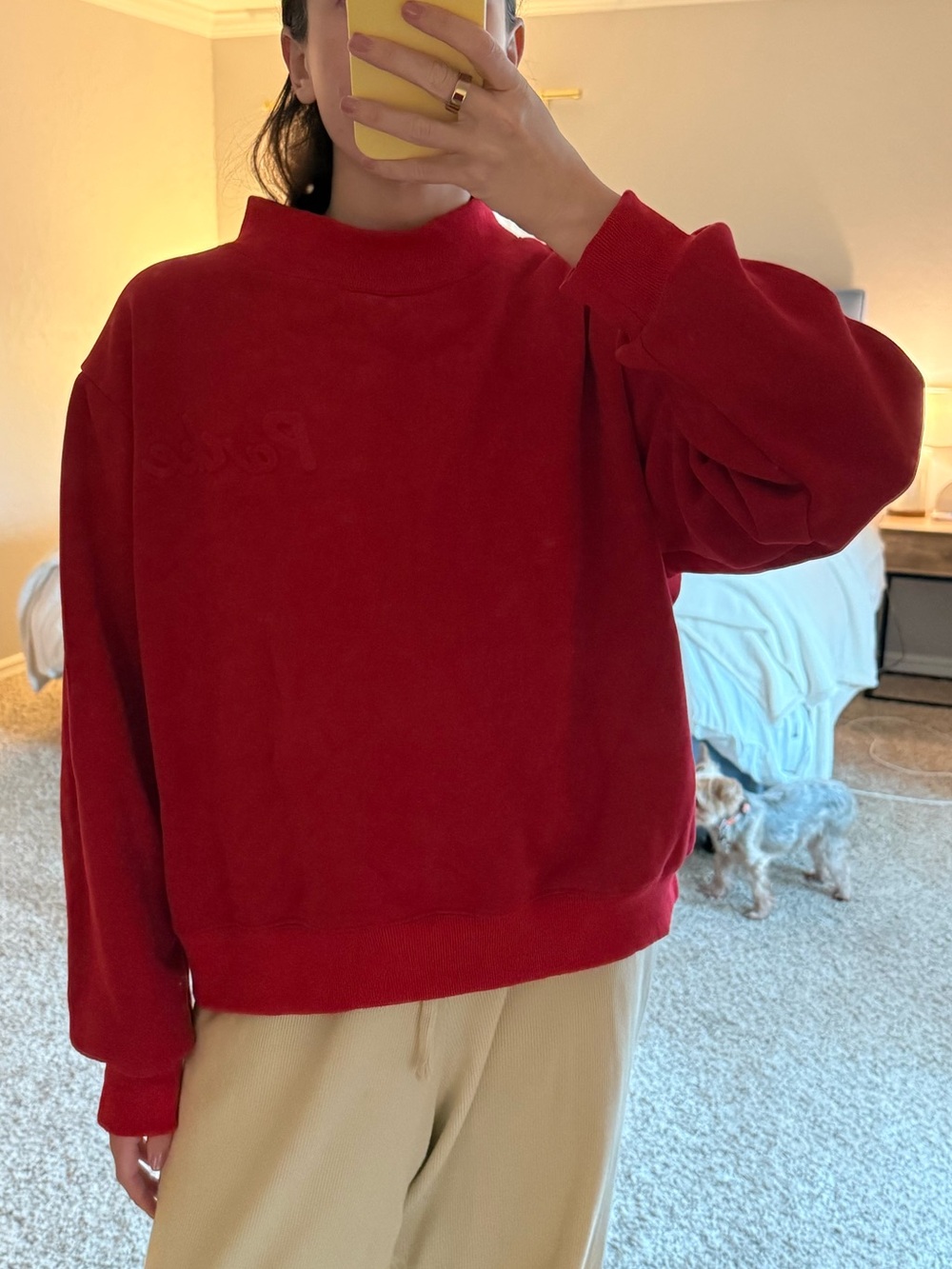 Red Parke Mockneck